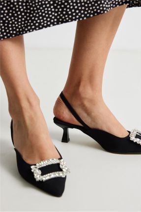 کفش پاشنه بلند کلاسیک مشکی زنانه چرم مصنوعی پاشنه ساده پاشنه متوسط ( 5 - 9 cm ) کد 820461632