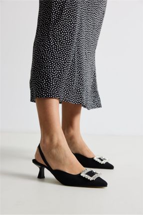 کفش پاشنه بلند کلاسیک مشکی زنانه چرم مصنوعی پاشنه ساده پاشنه متوسط ( 5 - 9 cm ) کد 820461632