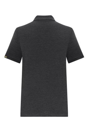 تی شرت سرمه ای مردانه رگولار یقه پولو پنبه - پلی استر کد 706305088