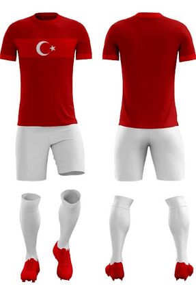 لباس فرم ورزشی قرمز بچه گانه فوتبال emre spor - کد 259542116