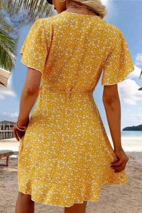 لباس زرد زنانه بافتنی رگولار کد 838217381
