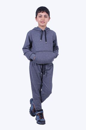 ست بالاتنه و پائین تنه طوسی بچه گانه بافت PANİO KİDS - کد 467263612