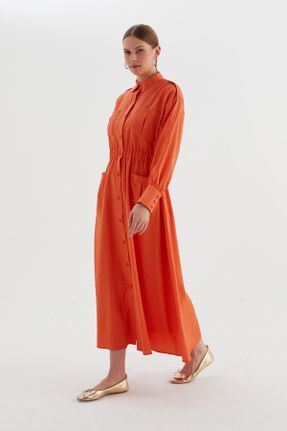 لباس نارنجی زنانه بافتنی رگولار کد 824715272