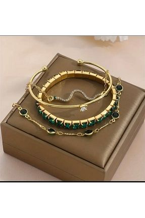 دستبند جواهر طلائی زنانه EdHa - کد 841203222