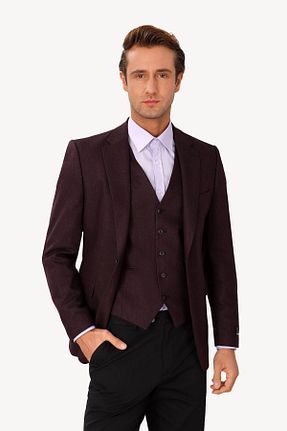 کت بنفش مردانه رگولار YSF - کد 327362586