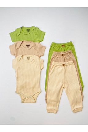 بادی و سرهمی نوزادی رنگی بچه گانه %100 پنبه ارگانیک EFU BABY - کد 841212543