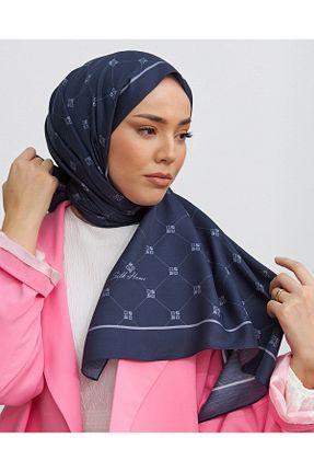شال سرمه ای زنانه ابریشم Silk Home - کد 841245349