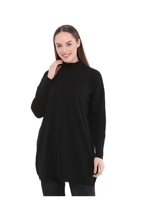 پلیور حجاب مشکی زنانه اکریلیک ilmek - کد 788631806