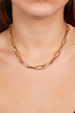گردنبند جواهر طلائی زنانه فلزی MiMi - کد 841434044