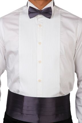 پاپیون طوسی مردانه ساتن La Pescara - کد 2317659