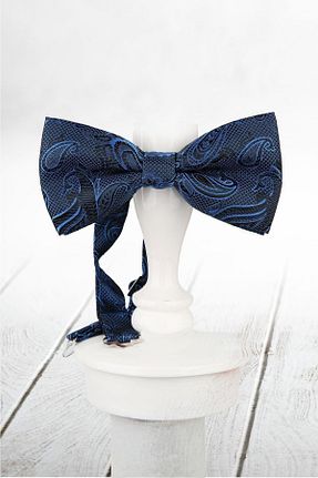 پاپیون آبی مردانه پارچه ای Kravatkolik - کد 31867707