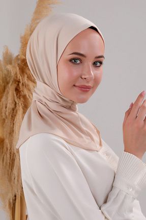 کلاه شنای حجاب بژ زنانه Melodi Scarf - کد 841343304