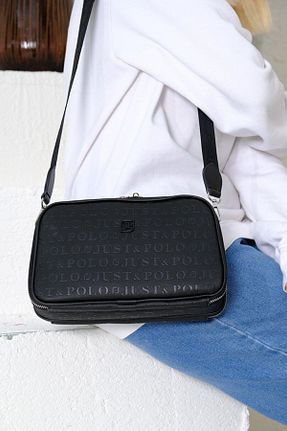 کیف دوشی مشکی زنانه چرم مصنوعی Just Polo - کد 193777569