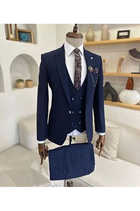 اسموکین سرمه ای مردانه بافتنی MISTER MR.PAPYON FASHION - کد 841465125