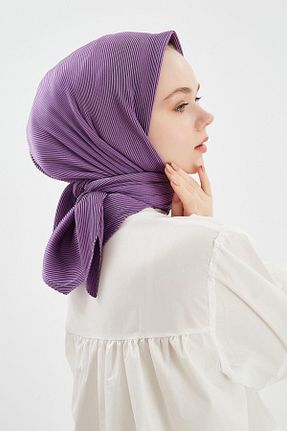 روسری بنفش پلی استر Hint İpek - کد 744393505