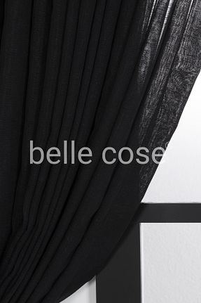 پرده توری مشکی ریل دار Belle Cose - کد 840083920