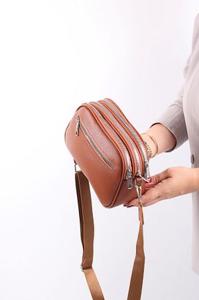 کیف دوشی قهوه ای زنانه چرم مصنوعی GALB LEATHER - کد 841507411