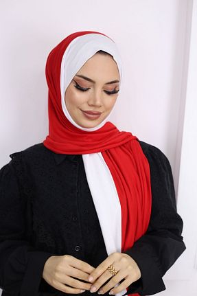 شال قرمز زنانه ویسکون کد 804254752