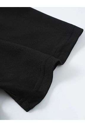 تیشرت مشکی مردانه اورسایز Let