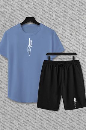 ست بالاتنه و پائین تنه آبی زنانه تریکو aynewmoda - کد 841531267