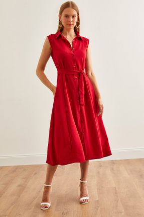 لباس قرمز زنانه بافتنی رگولار کد 841653333