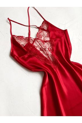 لباس شب قرمز زنانه پلی استر کد 670331250