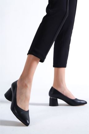 کفش کژوال مشکی زنانه چرم طبیعی پاشنه کوتاه ( 4 - 1 cm ) پاشنه ساده کد 453920698