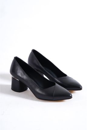کفش کژوال مشکی زنانه چرم طبیعی پاشنه کوتاه ( 4 - 1 cm ) پاشنه ساده کد 453920698