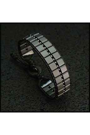دستبند جواهر طوسی زنانه سنگ طبیعی کد 641397182