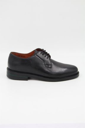 کفش کلاسیک مشکی مردانه چرم طبیعی پاشنه کوتاه ( 4 - 1 cm ) پاشنه ساده کد 641743492