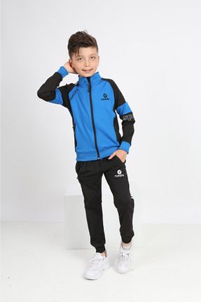 ست بالاتنه و پائین تنه سرمه ای بچه گانه بافت RUN LİFE - کد 177418937