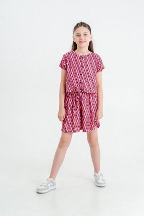 ست بالاتنه و پائین تنه صورتی بچه گانه بافتنی HAUSEkids - کد 799452831