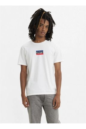 تی شرت سفید مردانه رگولار یقه گرد کد 464361791