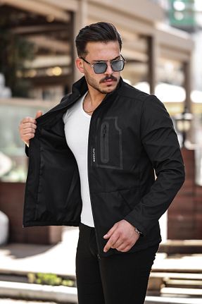 بادگیر و بارانی مشکی مردانه پلی استر ByTrend - کد 841562707