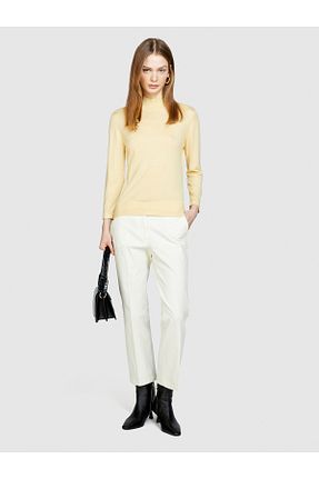 شلوار بژ زنانه پنبه ای Sisley - کد 828095715