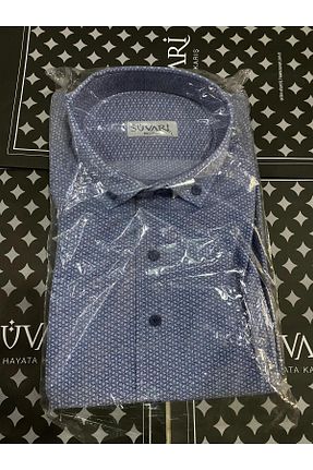 پیراهن آبی مردانه رگولار SÜVARİ - کد 841579714