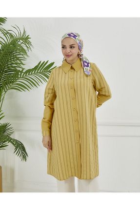 تونیک زرد زنانه بافتنی Wazze - کد 841358640