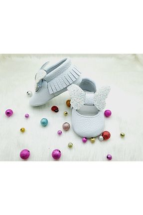 پاپوش سفید بچه گانه چرم خالص Tiny - کد 825923116
