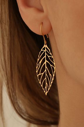 گوشواره نقره طلائی زنانه 925 عیار Nox Jewelry - کد 808156130