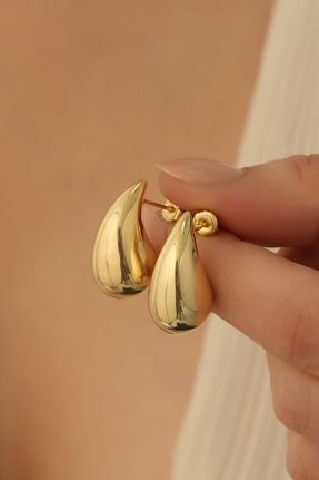 گوشواره نقره طلائی زنانه 925 عیار Nox Jewelry - کد 799777784