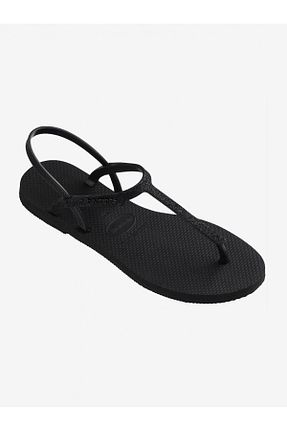 دمپائی مشکی زنانه پاشنه تخت Havaianas - کد 841588828