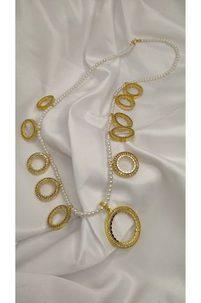 گردنبند جواهر طلائی زنانه روکش طلا کد 822300091