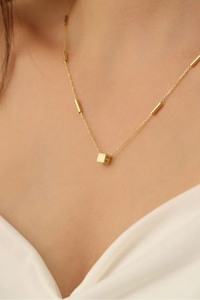 گردنبند نقره طلائی زنانه 925 عیار Nox Jewelry - کد 794720634