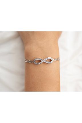 دستبند نقره طوسی زنانه 925 عیار Luminara Jewellery - کد 841612237