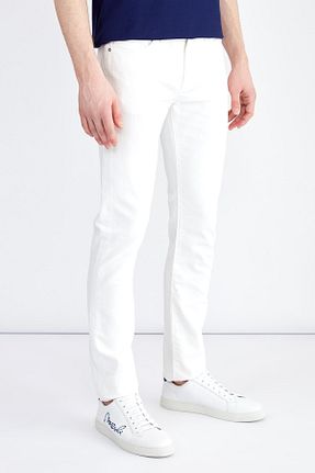 شلوار سفید مردانه لیکرا Cuqq Denim - کد 840127110