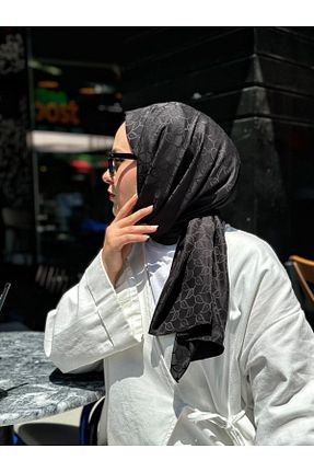 شال مشکی زنانه پنبه ای locella - کد 841672172