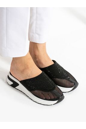 دمپائی مشکی زنانه پاشنه تخت Alemdar Shoes - کد 841683845