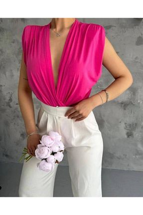 بادی صورتی زنانه بدون آستین nooa fashion - کد 835075181