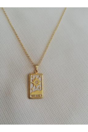 گردنبند جواهر طلائی زنانه روکش طلا کد 835351510
