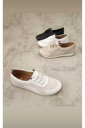 کفش پیاده روی سفید زنانه چرم مصنوعی SPORT SHOES CENTER - کد 841634703